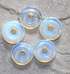 Opalith synth. - Donuts - 30mm - Anh�nger - 5 St�ck