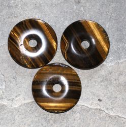 Tigerauge - Donuts - 40mm - Anh�nger - 3 St�ck