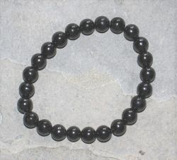 Shungit - Kugel - 8mm - Armband Elastik - 1 St�ck