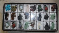 Edelstein Mix - Anh�nger in Box - 3-4 cm - 1 St�ck