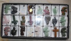 Edelstein Mix - Anh�nger in Box - 3-4 cm - 1 St�ck