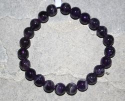 Amethyst - Kugel - 8mm - Armband Elastik -  1 St�ck