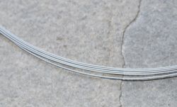 Halsreif -  5reihig - silber - Bajonett - 45cm - Made in Japan