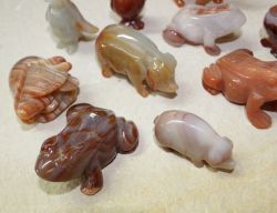 Tier Figur Mix - Karneol - 55-80mm - 5 St�ck