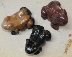 Frosch Tier Figur - Edelstein Mix - 9-12cm - 1 St�ck