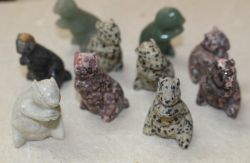 Murmeltier Tier Figur - Edelstein Mix - 45mm -  1 St�ck