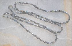 Labradorit - Disc - facettiert - 6-7mm - 45cm - Edelstein Kette