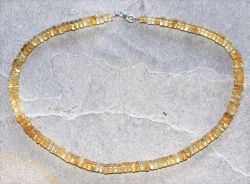 Citrin - Scheiben - 6-7mm - 45cm - Edelstein Kette - 1 St�ck