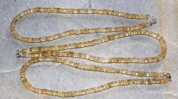 Citrin - Scheiben - 6-7mm - 45cm - Edelstein Kette - 1 St�ck