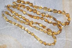 Citrin - Freeform - facettiert - 10-18mm - 45cm - Kette