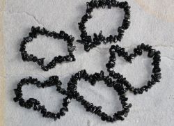 Obsidian - Splitter - Armband Elastik - 5 St�ck