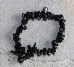 Obsidian - Splitter - Armband Elastik - 5 St�ck
