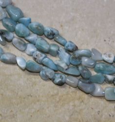 Larimar - Barock - 5-6mm - Kettenstrang