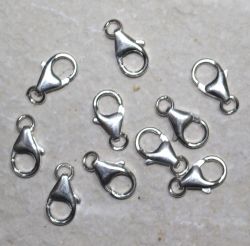 Karabiner Verschluss - Sterling Silber - 16mm - 10 St