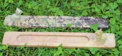 Speckstein - R�ucherst�bchenhalter Katze - 25x4cm -2 St�ck