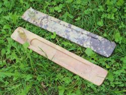 Speckstein - R�ucherst�bchenhalter Katze - 25x4cm -2 St�ck