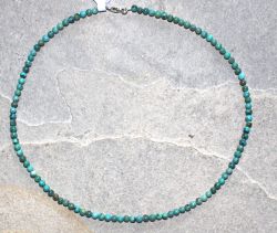 T�rkis - Kugel - 4-4,5mm - 45cm - Edelstein Kette