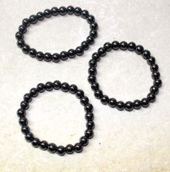 H�matit - Kugel - 8mm - Armband Elastik - 3 St�ck