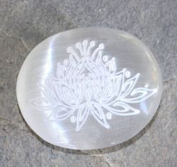 Selenit - Seifenstein - Lotusblume - 1 St�ck