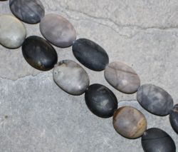 Picasso Jaspis - Oval - matt - 15x20mm - Kettenstrang
