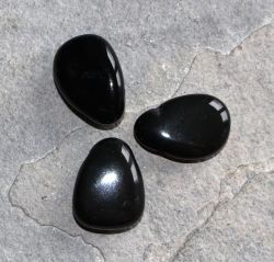 Regenbogen Obsidian- Trommelsteine gebohrt - Anh�nger - 3 St.