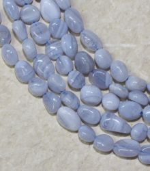 Chalcedon - Barock - 5-7mm - Kettenstrang