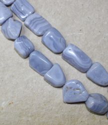 Chalcedon - Barock - 18-25mm - Kettenstrang
