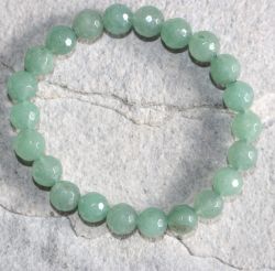 Aventurin - Kugel - facettiert - 8mm - Armband Elastik -  1 St.