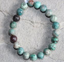 Chrysokoll - Kugel - 8mm - Armband Elastik - 1 St�ck