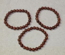 Goldfluss - Kugel - 8mm - Armband Elastik - 3 St�ck