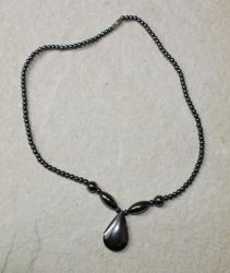 H�matit - Fancy - Edelsteinkette - Tropfen - 1 St�ck