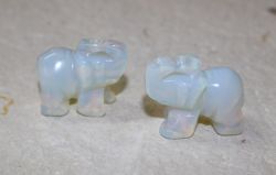 Elefant - Opalith - Tier Figur - 3,5 cm - 1 St�ck