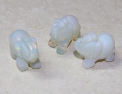 Elefant - Opalith - Tier Figur - 3,5 cm - 1 St�ck