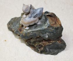 Maus Tier Figur - Ozean Jaspis - 11cm - 1 St�ck