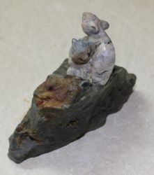 Maus Tier Figur - Ozean Jaspis - 11cm - 1 St�ck