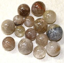 Rutilquarz - Kugel - 18-26mm - 10 St�ck - Restposten