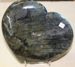 Labradorit - Herz - 18x15cm - Einzelst�ck