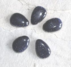 Blaufluss - Trommelsteine gebohrt - Anh�nger - 5 St�ck