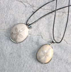 Seeigel - Anh�nger - Fossil an Lederband - 1 St�ck