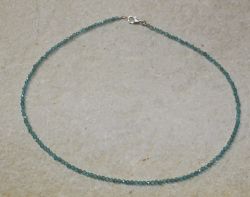 Apatit - Kugel - facettiert - 3mm - 45cm - Kette