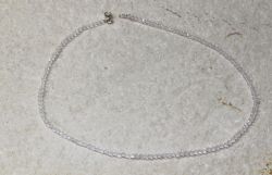 Bergkristall - Kugel - facettiert - 3-3,5mm - 45cm - Kette
