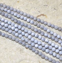 Chalcedon - Kugel - 4mm - Kettenstrang