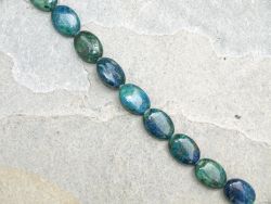 Azurit-Malachit - Oval - 13 x 18mm - Kettenstrang