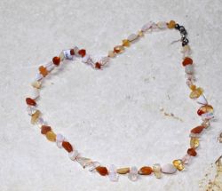 Opal Oregon - Freeform - facettiert - 45cm - Edelstein Kette