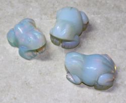 Frosch - Opalith - Tier Figur - 4 cm - 1 St�ck