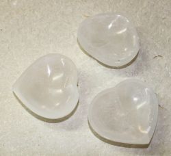 Selenit - Schale - Herz- 7,5x7cm - 10 St�ck
