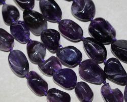 Amethyst - Barock -10-16mm - Kettenstrang - 2 St�ck