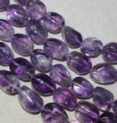 Amethyst - Barock - 8-10mm - Kettenstrang - 2 St�ck