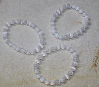 Selenit - Kugel - 8mm - Armband Elastik - 1 St�ck