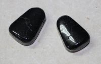 Turmalin schwarz - Freeform gebohrt - Anh�nger - 2 St�ck